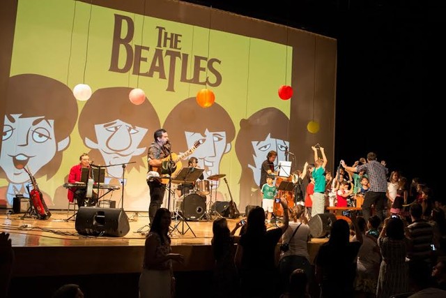 Bloco de carnaval Beatles para crianças